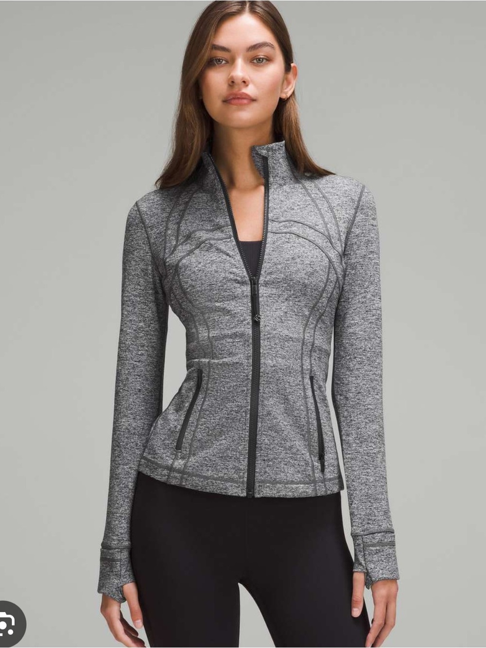 lululemon athletica Heather Gray Full-Zip Define Jacket - Picture 6 of 6